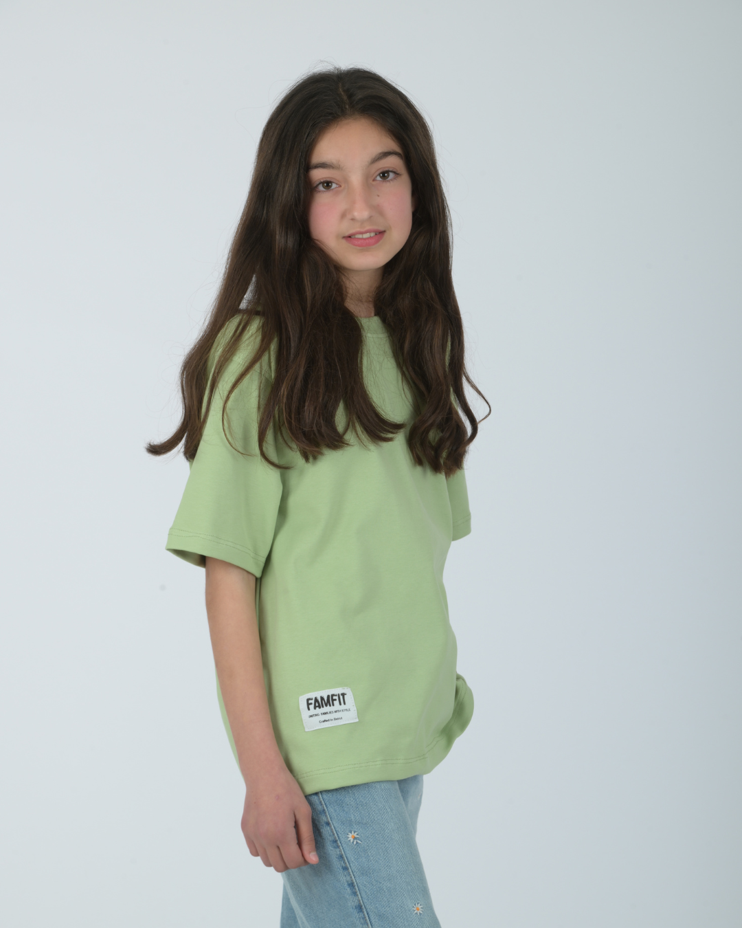 Mint Breeze Crew Tee - Kids Unisex