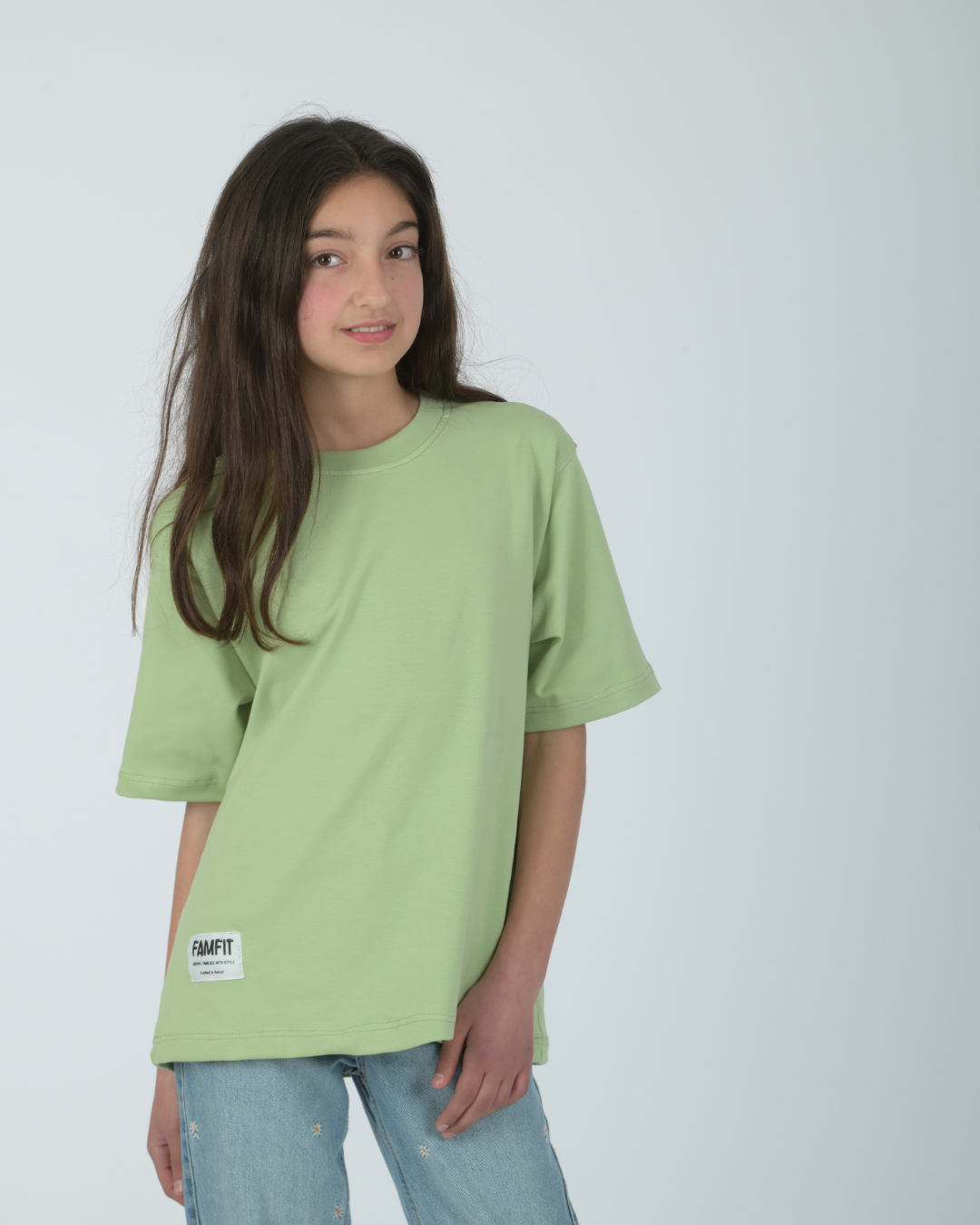 Mint Breeze Crew Tee - Kids Unisex