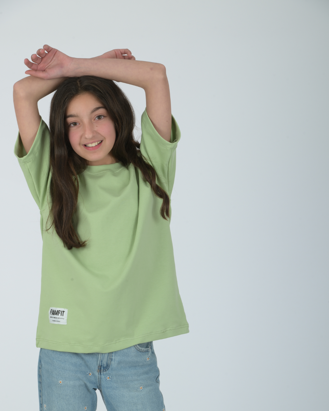 Mint Breeze Crew Tee - Kids Unisex