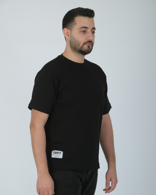 Deep Black Crew Tee - Men